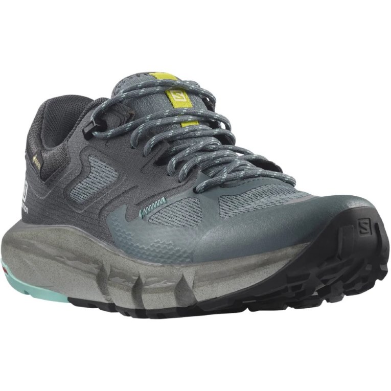 Tênis De Caminhada Salomon Predict Hike GTX Feminino Cinzentas Escuro Turquesa | PT T36082